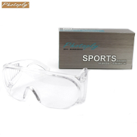 台灣製造PHOTOPLY防飛沫保護眼罩180度透明眼鏡1CET30AF(抗UV400)保護眼鏡防塵眼鏡 適超商櫃台餐飲保全警衛公仔模型噴漆用