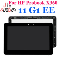 11.6"Original For HP ProBook X360 11 LCD Touch Screen Digitizer For HP X360 11 G1 EE Display with Frame Replacement B116XAB01.3