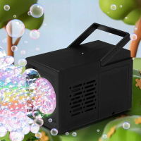 Bubble Machine Mesin Pembuat Gelembung Air Sabun 10 Hole with Lampu LED Portable