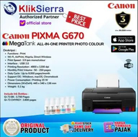 CANON PIXMA G570 Printer Photo InkTank Single Function USB Wireless Wifi & PIXMA G670 All-in-One Pri