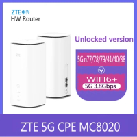 Original ZTE 5G MC8020 WIFI6+ Router 5400Mbps Dual Band mesh wifi extender wireless router with sim card slot 5G 4G LTE network