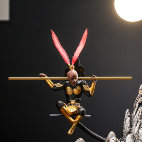 Purple clay ceramic handicrafts ornaments Qitian Great Sage Monkey King Sun Wukong home decorations 