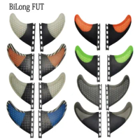 BiLong Futures XS-Rear Two Fins Carbonfiber Fiberglass Honeycomb Surfboard Fins 2 Pcs Set Wakeboard Skimboard Accessories