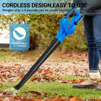 20V Cordless Leaf Blower with Battery and Charger Leaf Blower Battery Operated Rechargeable Electric Handheld Leaf Blower