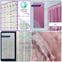 PREMIUM vitrase gorden ruby Pink / Tirai tipis / gorden tipis