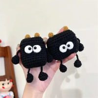 Woolen Knitting Coal Ball Case for AirPods Pro2 Airpod Pro 1 2 3 Bluetooth Earbuds Charging Box Protective Earphone Case Cover