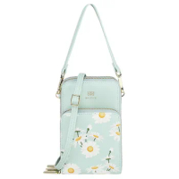 New Arrival Women's Bag Flower Daisy High Capacit Mobile Phone Bag Fashion Wallet Multifunction Messenger Shoulder Bag Handbags