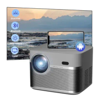 I21 Latest Models dustfree lcd portable mini wifi projector with 4K tv android video sealed projector for bedroom ceiling