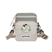 【OUTDOOR】迪士尼Disney-米奇與好朋友直式側背包-灰綠色 ODDY22D03GG