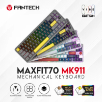 FANTECH MAXFIT70 MK911 Mechanical Keyboard Tri Mode Bluetooth 2.4G Wireless Wired RGB Gaming Keyboard For E-sports Gamer