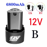 12V 6800mAh Universal Rechargeable Battery For Power Tools Electric Screwdriver Electric drill Li-ion Battery