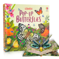 Usborne Pop Up Butterflies English 3D Flap Picture Books for Kids Reading Activity Learning Book Montessori Materials Child Gift