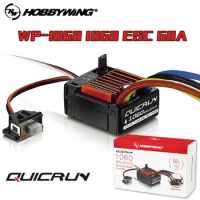RC Car Original Hobbywing QuicRun WP-1060 1060 60A Waterproof Brushed Electronic Speed Controller ESC 6V/3A for 1:10 Crawler Car