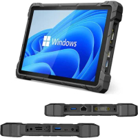 Aotesier Industrial Rugged Windows 10 Pro Tablet PC Win10 Intel N4120 10.1" HD 8GB RAM 128GB WiFi RS232 USB 3.0