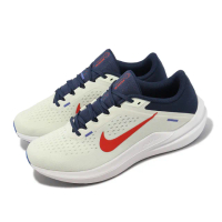 【NIKE 耐吉】慢跑鞋 Air Winflo 10 男鞋 米白 藍 紅 緩震 路跑 運動鞋(DV4022-006)