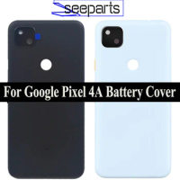 5.81" For Google Pixel 4A Battery Cover Door Back Housing Rear Case Pixel 4A Battery Door With Camera Lens Replacement Parts