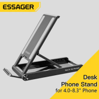 Essager Foldable Tablet Mobile Phone Desktop Phone Stand for iPad iPhone Samsung Desk Holder Adjustable Desk Bracket Smartphone