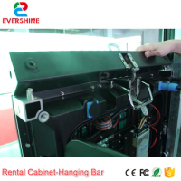 Customized 4pcs P4.81 outdoor 500*1000mm full color rental cabinet led screen whit fleight case