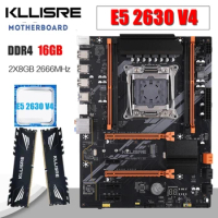 Kllisre X99 KIT Motherboard set with Xeon E5 2630 V4 CPU 2pcs X 8GB =16GB 2666MHz DDR4 memory