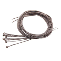 Dây Bass, 7 Chiếc, Phụ Tùng Và Phụ Kiện Guitar Bass, Dây Guitar, Mạ Bạc, Đồng Hồ Đo, Phụ Kiện Âm Nhạ
