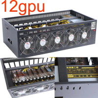 Fast shipping 12GPU computer case with ONDA B250 D12P-D3 motherboard gpu enclosure in stock