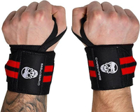 Gymreapers Weightlifting Wrist Wraps (IPF Approved) Professional Quality Wrist Support with Heavy Du