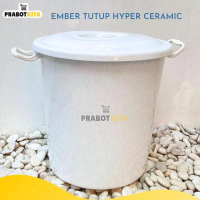 READY STOK Ember Tutup Hyper Ceramic Putih / Ember 45L / Ember Mandi / Bak Mandi