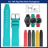 Premium Grade Fluororubber FKM 20mm 21mm 22mm for IWC PILOT´S WATCHES Series Diving Waterproof Quick Release Watchbands
