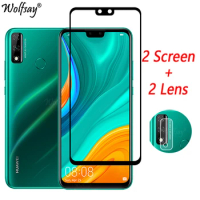 Full Cover Tempered Glass For Huawei Y8S Screen Protector For Huawei Y8S Y6S Y9S Y6S Y5P Y6P Camera Glass For Huawei Y8S Glass