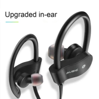 RT558 Wireless Anti-lost Earphone Bluetooth-compatible Headset Wire-controlled Music Earplugs in-ear Sports Earphones with Mic