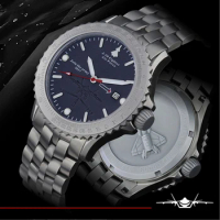 Titanium Pilot Watch Men Military Automatic Mechanical Wristwatches Sports 100M Diver Luminous Sapphire Army Watches Mens 42mm