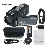 Wishcolor ORDRO AE8 4K Camcorder Infrared Night Version DV Camera 30MP Still Image Recording Standard Version