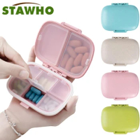 8 Compartments Travel Pill Organizer, Moisture-Proof Pill Case, Purse Daily Pill Box Portable Medicine Vitamin Holder Containers