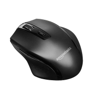 Amazon Basics 滑鼠 Ergonomic Wireless PC Mouse 五段DPI 黑/灰 [2美國直購]