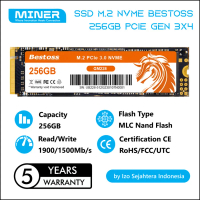 SSD M.2 NVME Bestoss 256GB PCIE Gen 3x4 (Garansi Resmi 5 Tahun)