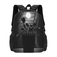 Teeth-2017 School Bag Big Capacity Backpack Laptop Venus Flytrap Drawlloween