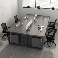 APP下單享點數9% 職員辦公桌員工位辦公室桌椅組合簡約現位桌2/4四人電腦桌子