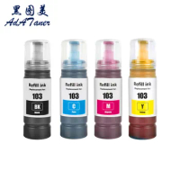 103 Compatible Bottle Water Based Refill Tinta Ink for Epson EcoTank L3252 L3100 L3110 L3150 L3111 L1110 L3151‎ L3156 Printer