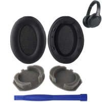1Pair Soft Protein Leather Replacement Headphones Earpads Memory Foam Ear Pads Cushions For Sony WH-1000XM3 WH1000XM3 Headsets