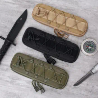 Military Molle Pouch Tactical Knife Pouches Small Waist Bag EDC Tool Hunting Bags Flashlight Holder Case Airsoft Knives Holster