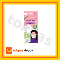Marina Masker Medis Headloop 3 ply Motif Bunga 5 pcs Disposable Kulit Perempuan