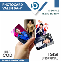 Berkah Photocard Photocard VALEN DA-7 isi 50 pcs 1 sisi TEBAL 310 gsm Cocok untuk Koleksi atau Media
