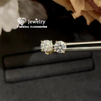 CC CZ Diamant Stud Earrings For Women White Stone Wedding Engagement Party Accessories Daily Wear Fashion Jewelry CCE598