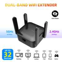 PIXLINK WiFi Repeater WiFi Extender 2.4G 5G Wireless WiFi Booster Wi Fi Amplifier 5ghz Wi Fi Signal Repeater Wi-Fi 1200Mpbs