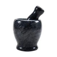 Robust Granite Mortar and Pestle Natural Solid Crusher Durable Kitchen Tool for Grinding and Crushing Spices