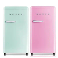 SAMPO聲寶 99公升 歐風美型單門小冰箱 SR-C10-粉色