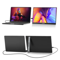 Colorful 120hz Gaming Portable Monitor with Aluminum Stand, 16inch 1200P External Second Computer Screen for Phone Laptop Switch