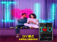 LED幻彩窗簾燈 LED幻彩皮線窗簾燈 氛圍燈 DIY燈光設置 房間裝飾燈串 RGB全彩像素燈牆 LED瀑布燈 求婚