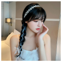 【HaNA 梨花】韓國夢幻新娘仙女氣息．珍珠花朵編織髮帶 可做項鍊二用