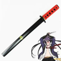 Touken Ranbu Wooden Sword Mini 60cm Fudou Yukimitsu Cosplay Anime Katana Samurai Knife Japanese Ninja Toys For Teens